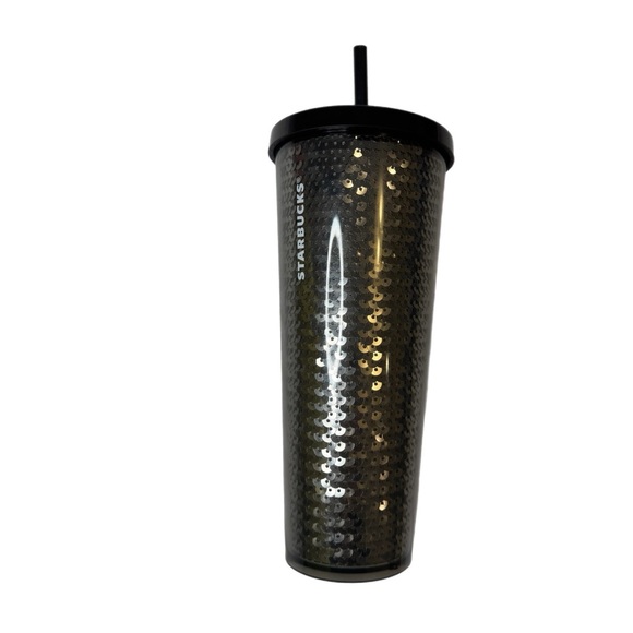 Starbucks Black Sequin Tumbler 2018 Limited Edition - 24oz - Picture 1 of 6